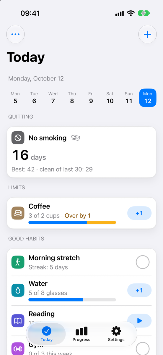 Today: one tap to mark